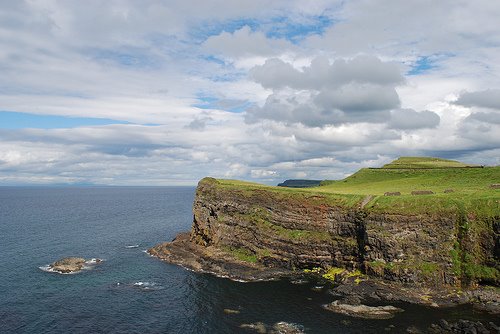 Cliffs near Dunluce Castle by miguev