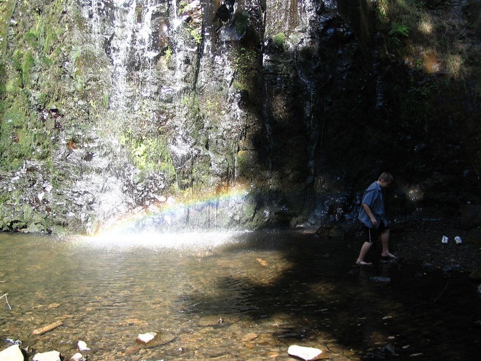 Double Falls Rainbow / Silver Falls, OR by Sam Mintonye