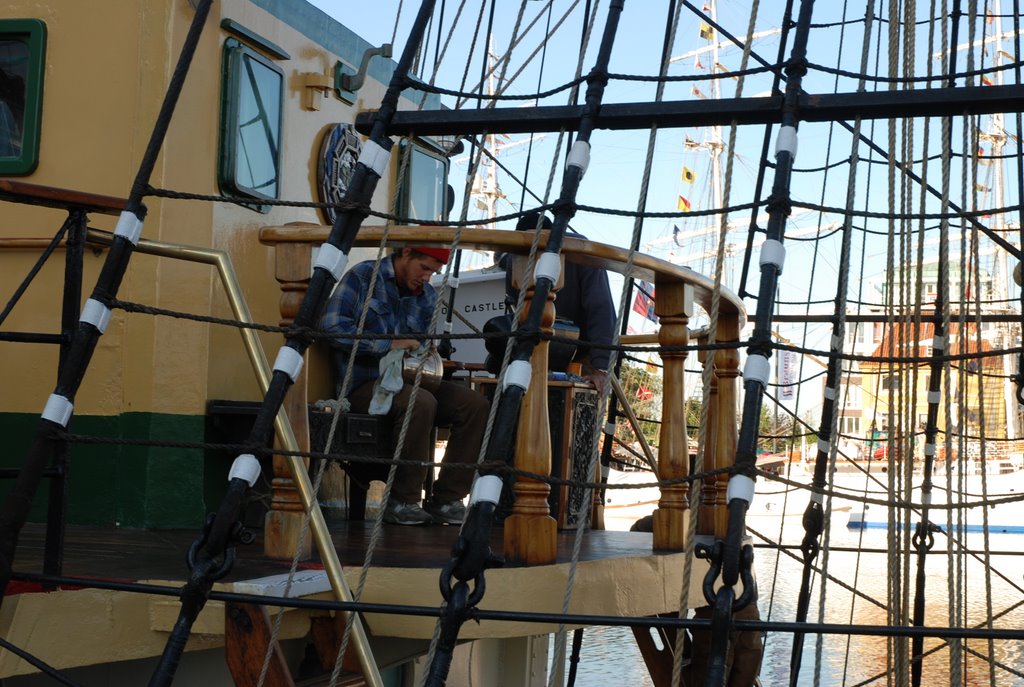 Polishing the ship-bell by Rainer Luitjens