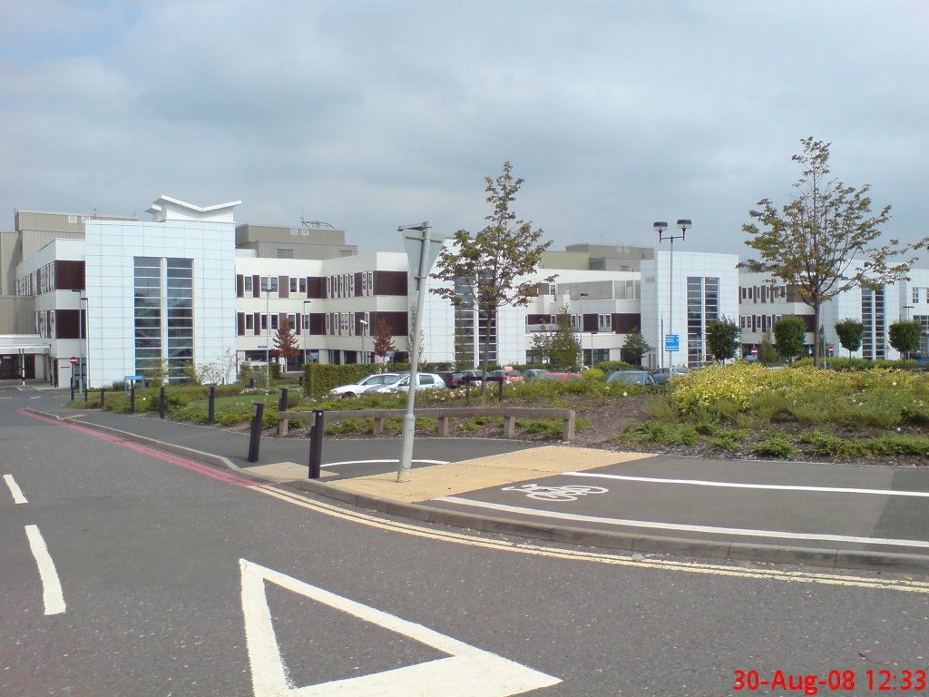 Russels Hall Hospital,,View NNE by KABULL.Hinksford.