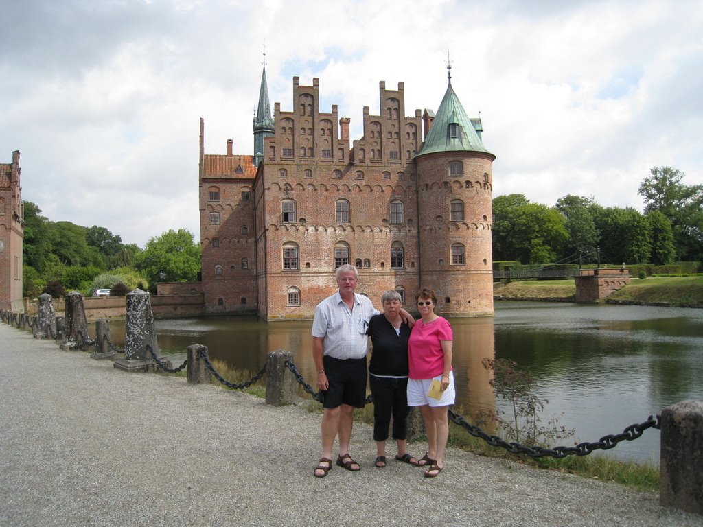 Jette, Chris and me in front of Egeskov castle by Finn Johnny Frederik…