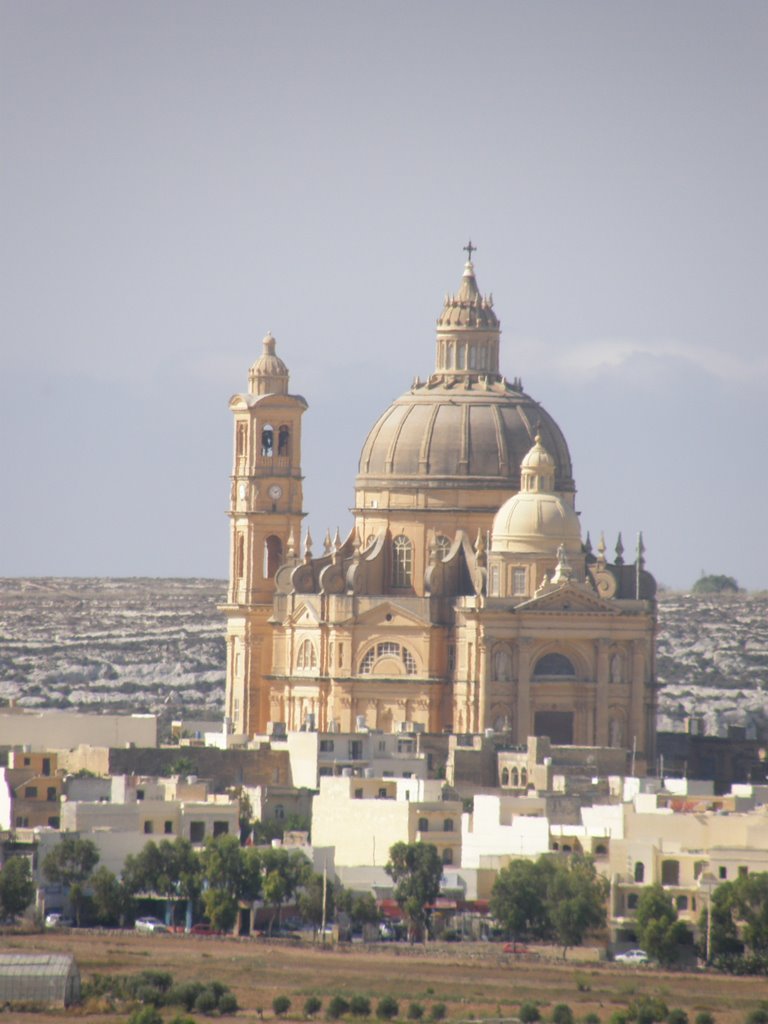 Xewkija Dome seen from Ġgantija by Luís Seixas