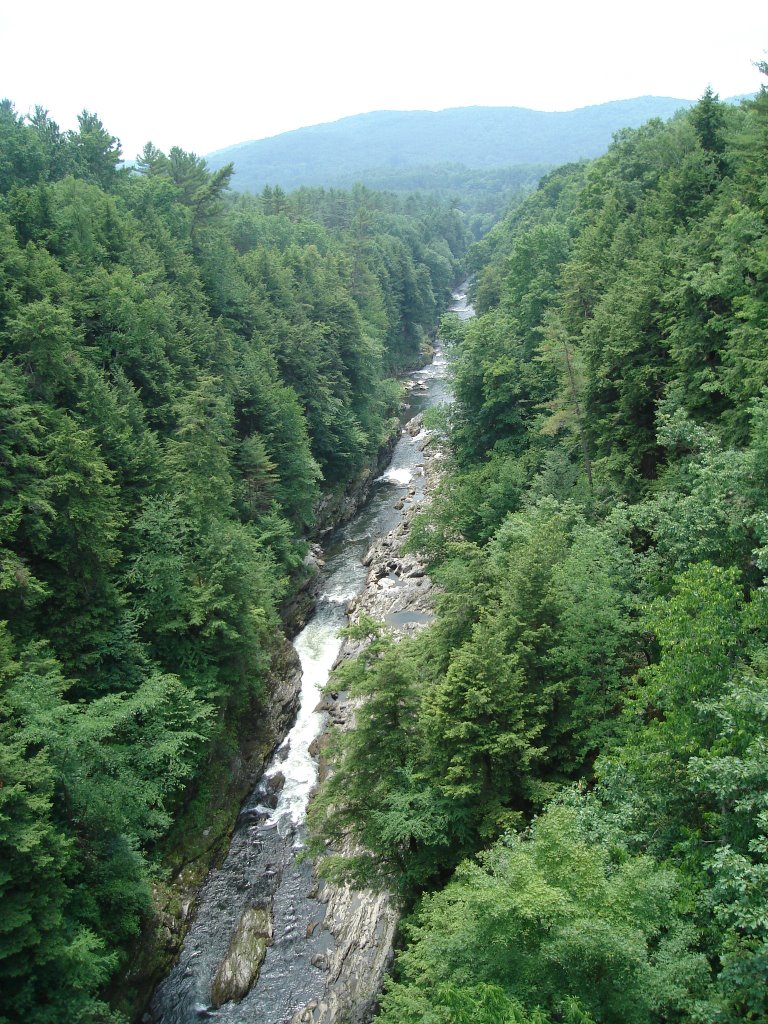 Queechee Gorge - downstream by Irishlazz Vermont