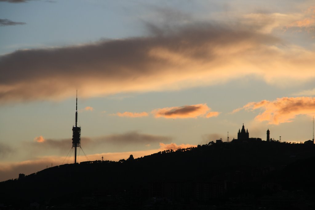 Monte Tibidabo al atardecer by jadmestre