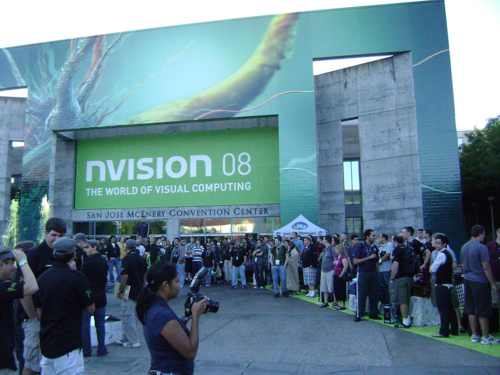 Fila para registro do BYOC na entrada do Nvision by rogertavares