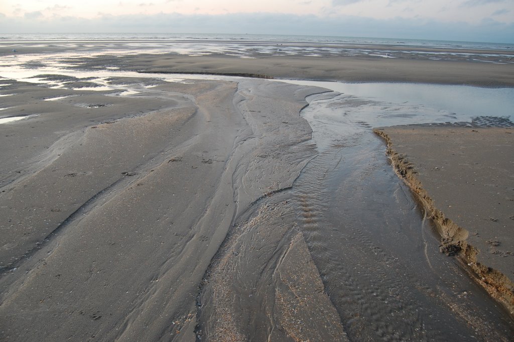 The water is flowing to the sea by Lecleire Jacques