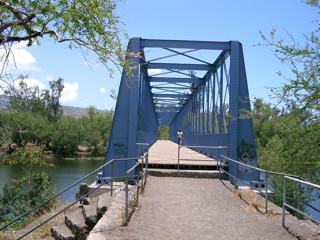 Pont métallique Etang Saint Paul by 97460