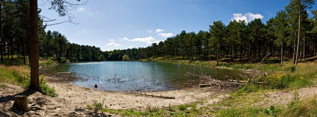 Uitzicht langs gele wandelroute by Kroegtijger