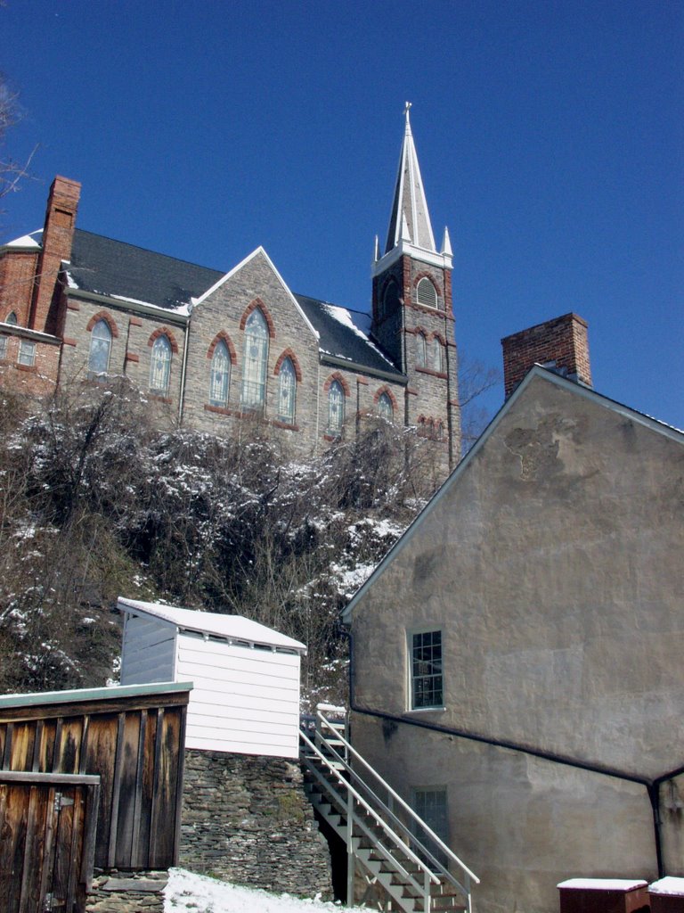 Along Shenandoah Street, Harper's Ferry, W. VA by Hank Waxman