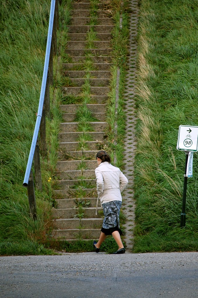 Going up the stairs in Krabbendijke, Netherlands by © Andre Speek