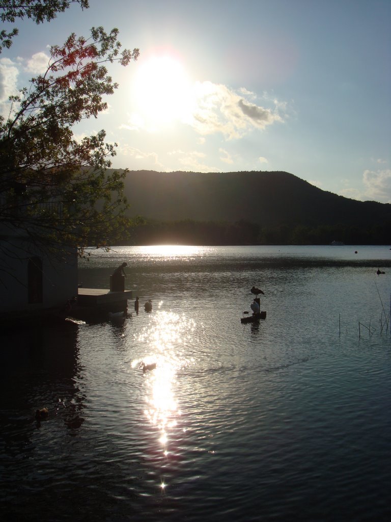 CATALUNYA-Banyoles-Estany-Efecte solar by josep.cat