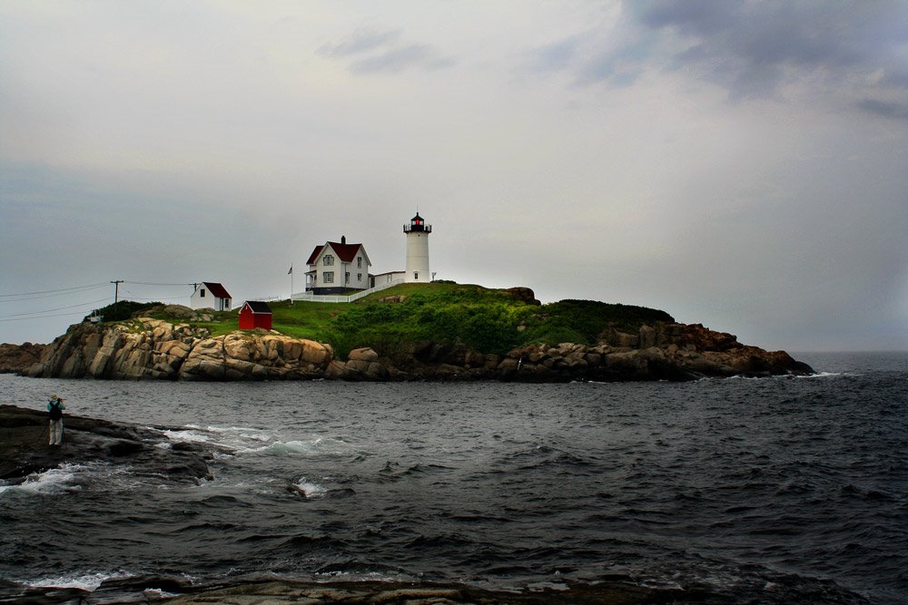 York, Maine - Nubble Light, Cape Neddick by Adrian LaRoque