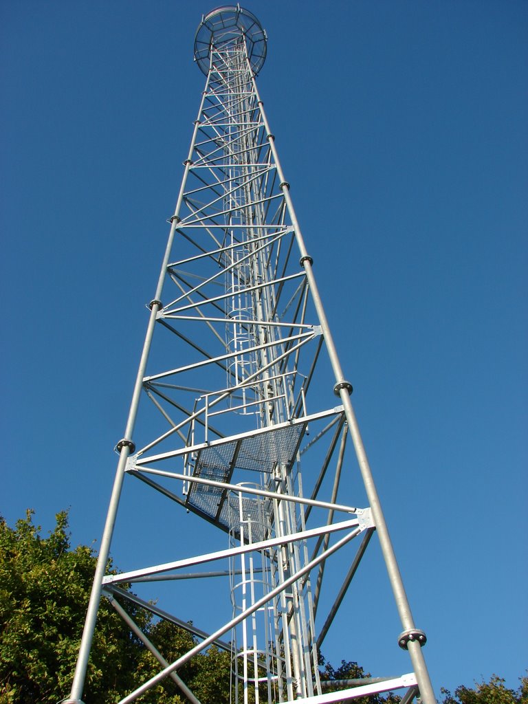 Cellular tower built on Jewish Cemetery property on top of old graves by georgenemeth