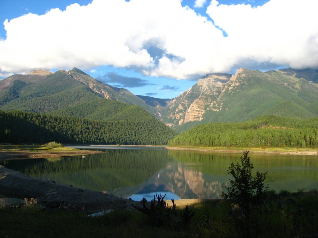 The Mission Creek Valley and Elizabeth Falls, from Mission Reservoir by David Bakken