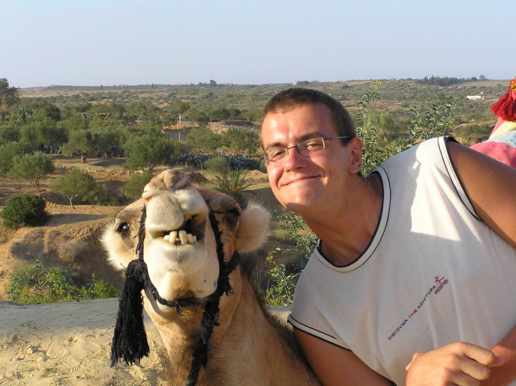 Camel & my son Michael by Z.Bernat