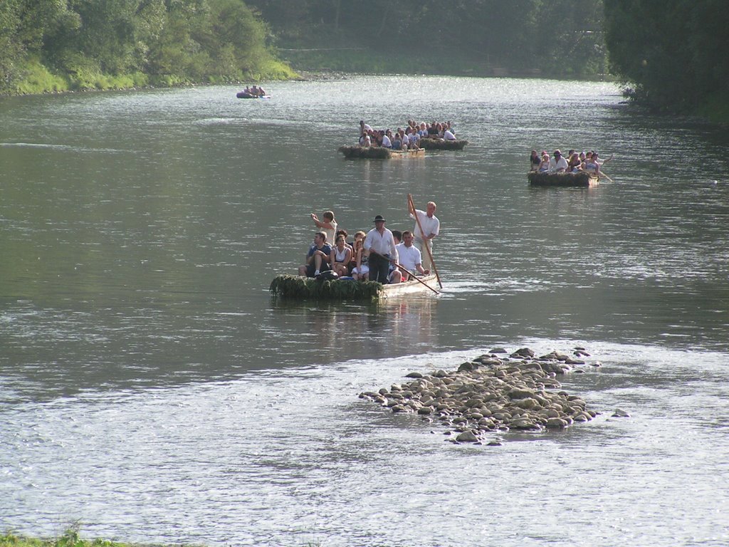 Dunajec - koniec spływu w Szczawnicy by Andrzej Harassek