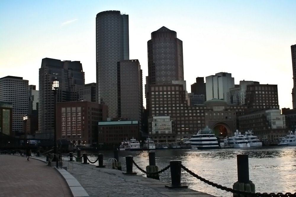 Boston, Massachusetts - at dusk by Adrian LaRoque