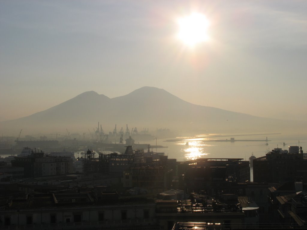 0381 - NAPOLI : "o sole in goppa o Vesuvio" by Bruno Massa