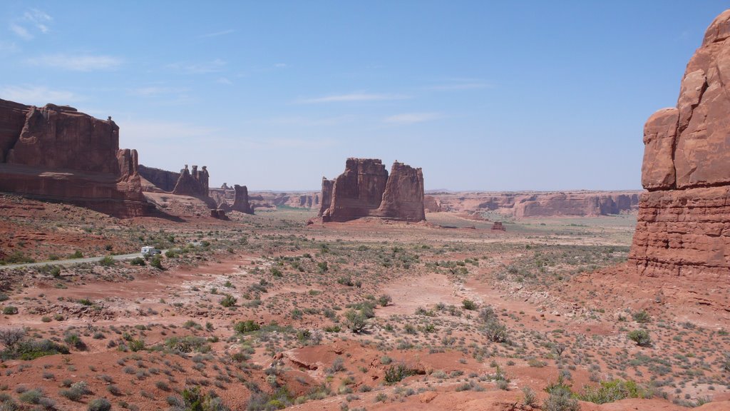 View from La Sal Mountains Viewpoint in Arches National Park by usawest