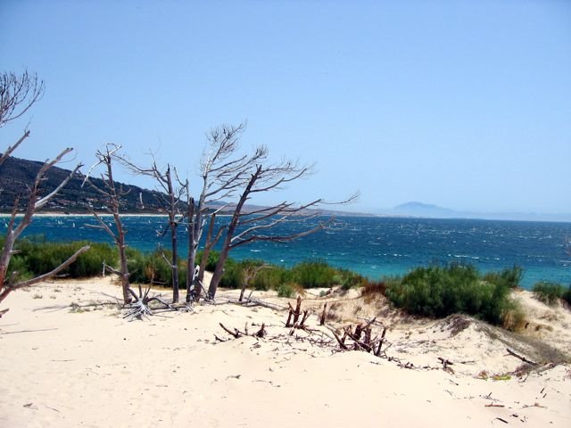 View from Punta Polama to Tarifa and Morrocco by jim floyer