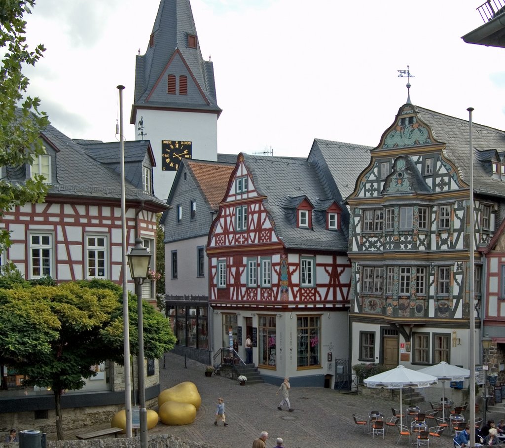 Marktplatz in Idstein by Michael Heyne