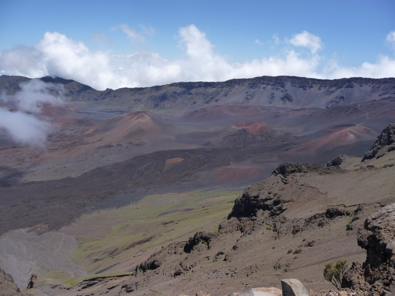 Cinder cones in the crater by Andy Goss