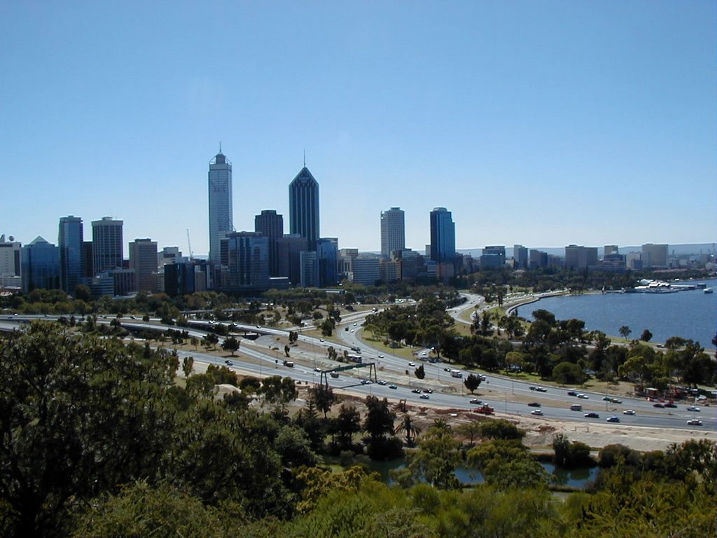 Perth and Swan River by DurianMac