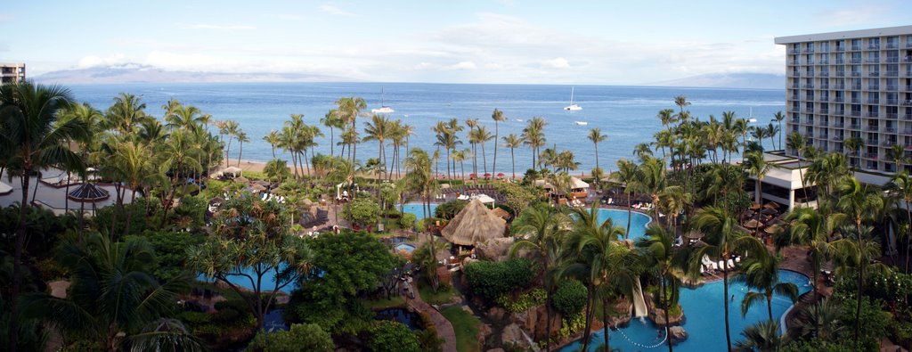 Panorama View from Balcony of Westin Room 921 by mckeenlw