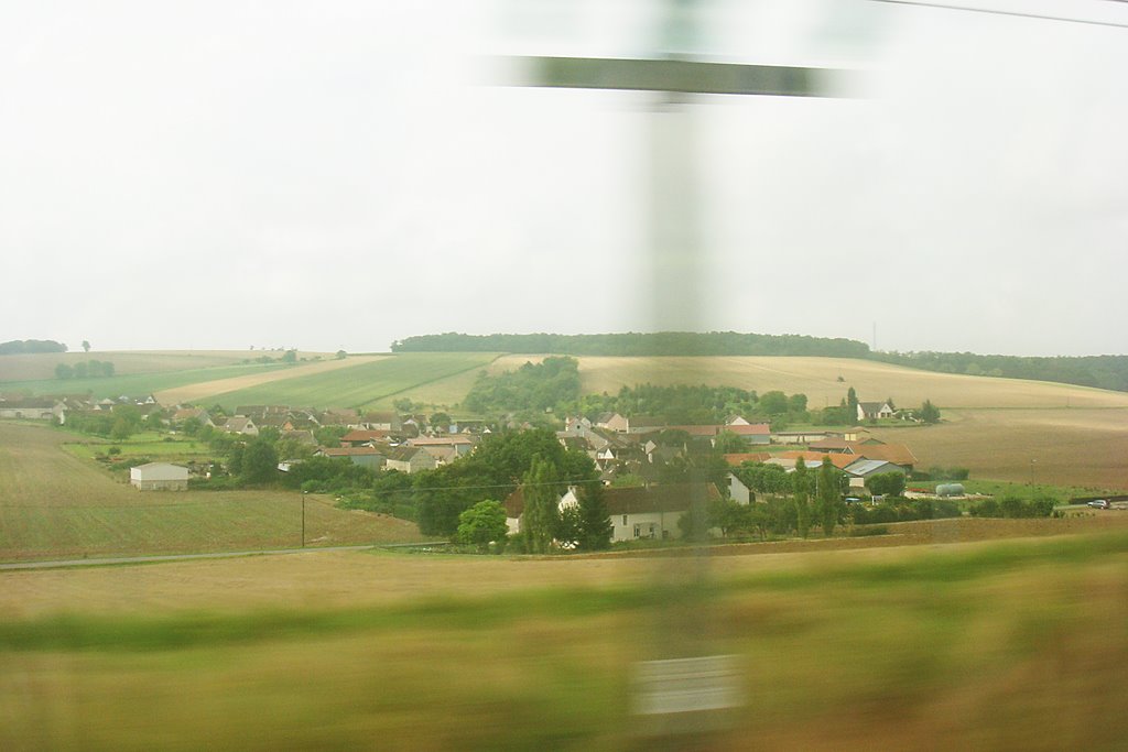 View from TGV train by phre3a