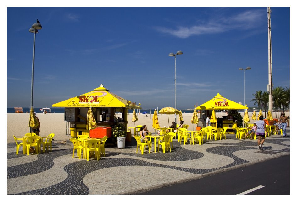 Beach View From Bus Window by virbonetto