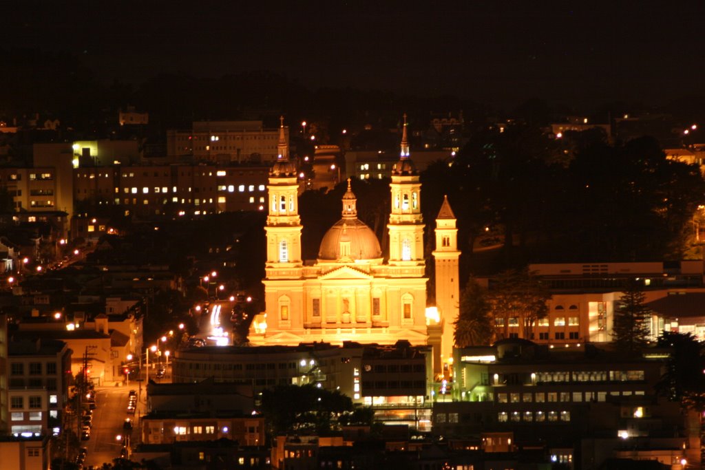 St Ignatius at Night from Twin Peaks by aolbites