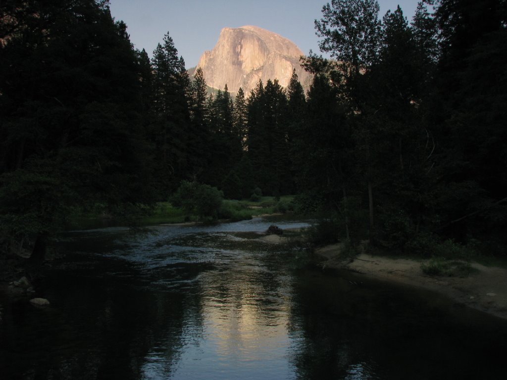 Half Dome From Valley Floor by sroodtuo74