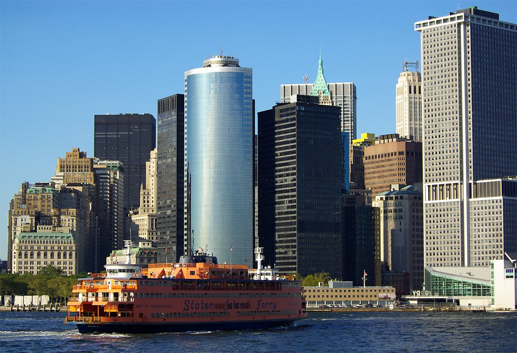 Financial District from Staten Island Ferry, Aug. 2008 by K from Nuremberg