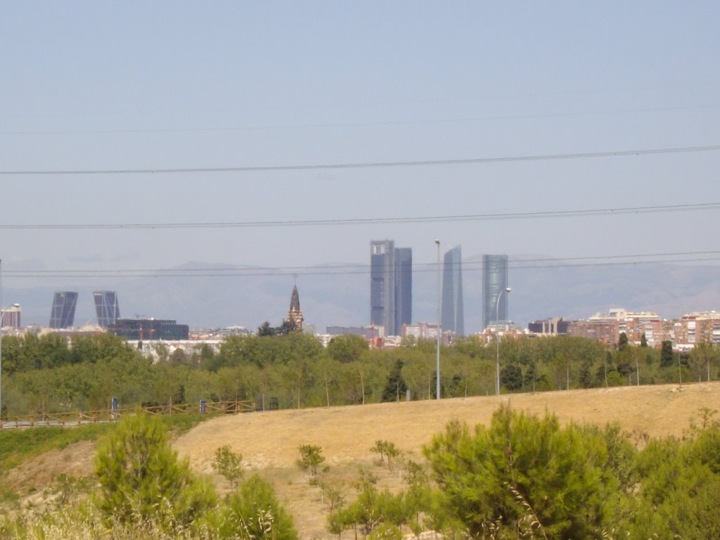 Madrid desde Parque cuña verde de O´Donell by topview