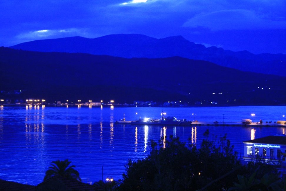 Samos port in dusk by Tino_