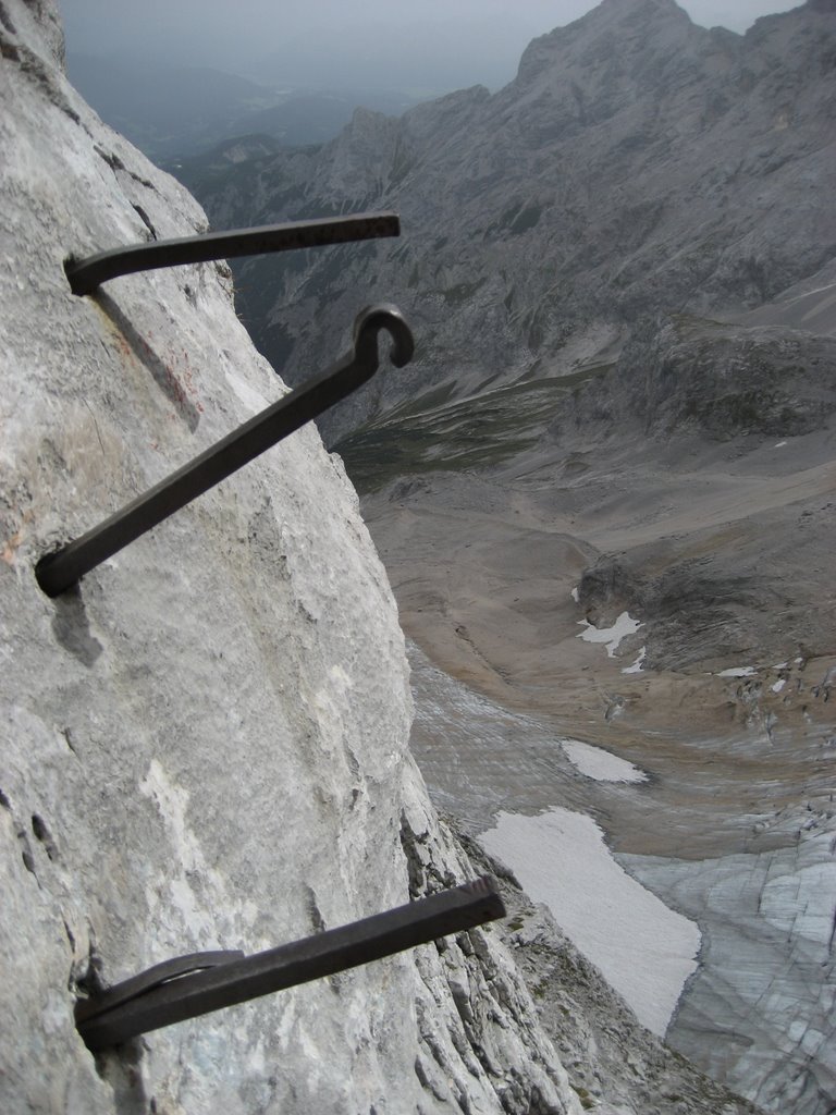 Iron pin staircase - the way to the Zugspitze by Jeff_Balko