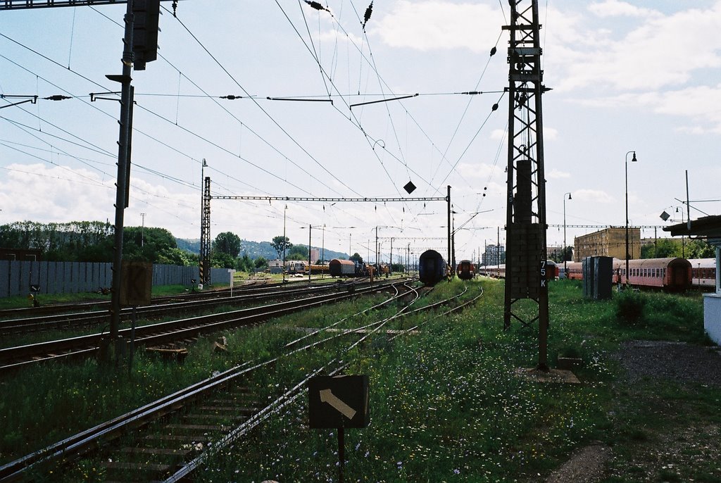 Rampova, vor Krzg. Bencurova, Blick Richtg. Hauptbahnhof by WoflGE