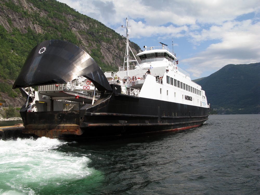 Kvanndal, Norway. Boat to Utne and Kinsarvik (2) by Eivind Friedricksen