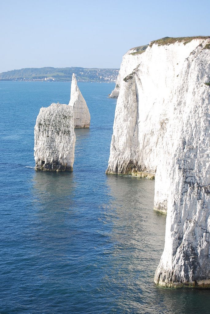 Cliffs near Studland by redbeccy81