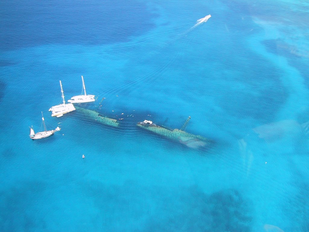 Atilla Shipwreck from helo by TheBroZz