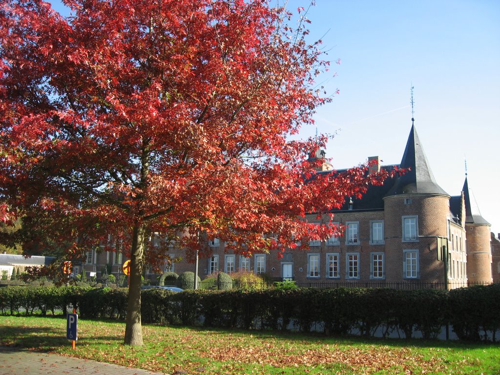 Bilzen Castle in Belgium pictured on a beautiful, sunny autumn day by G.M. Kowalewska