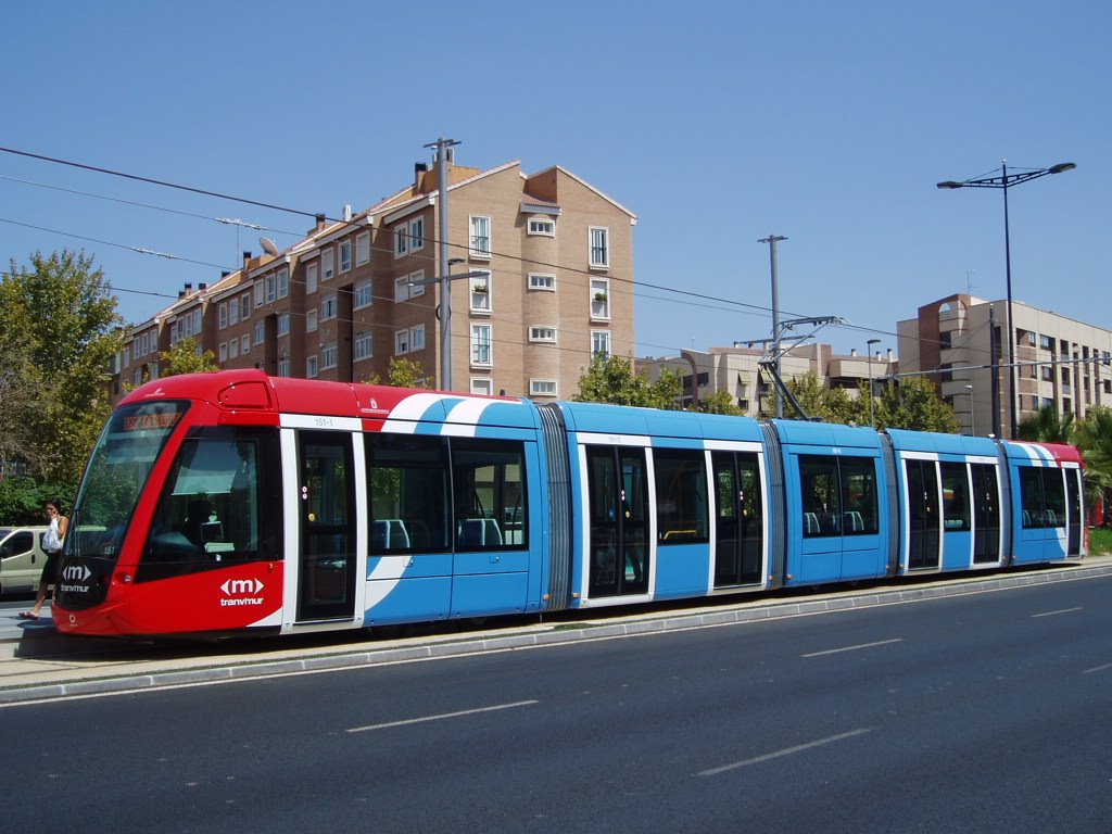 Tranvía de Murcia en la Avenida Juan Carlos I by xabier3007