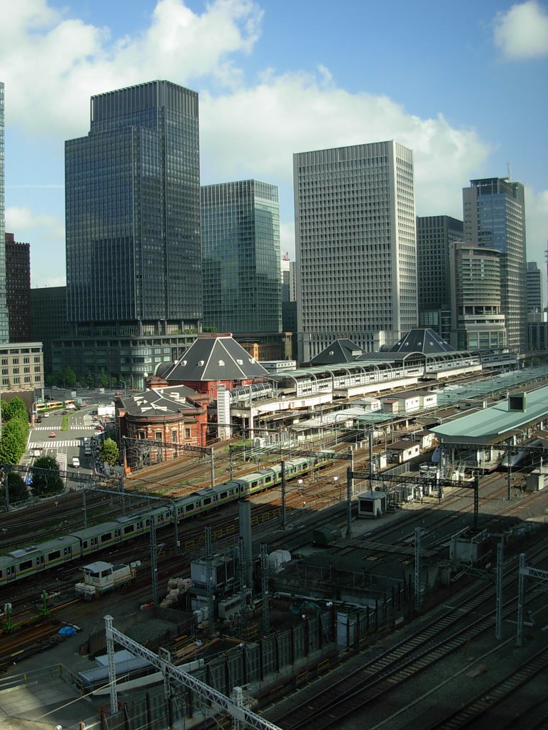 Tokyo Station view from Four Seasons Hotel lobby by MediaTraveller