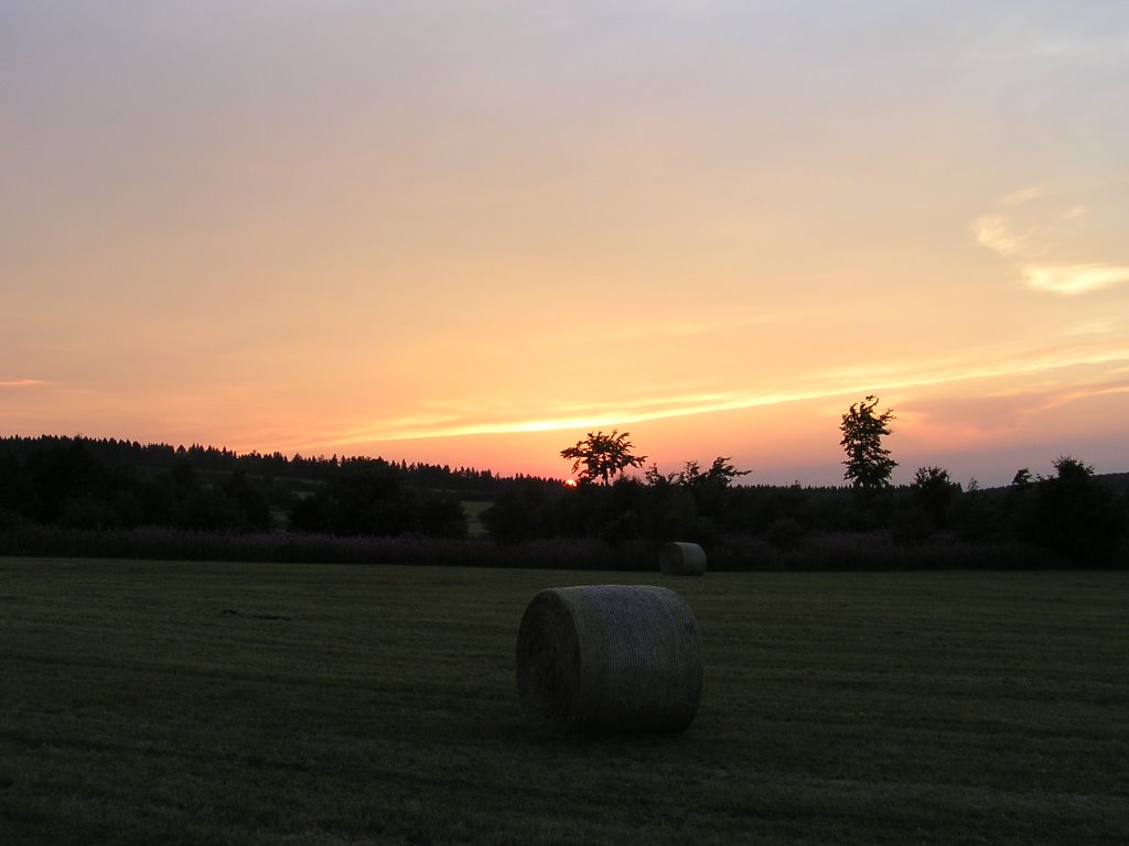 Sonnenuntergang an der Hochrhönstrasse,-1 by Peter Stucken