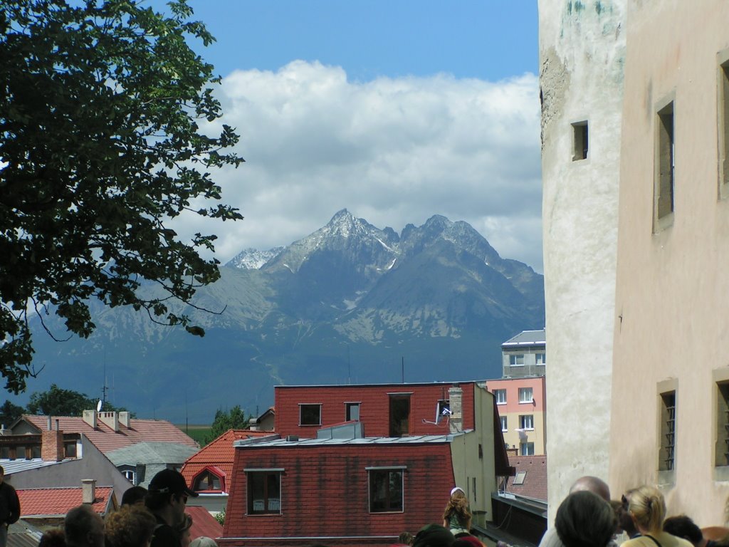 High Tatras from Kezmarok castle by jan kocak