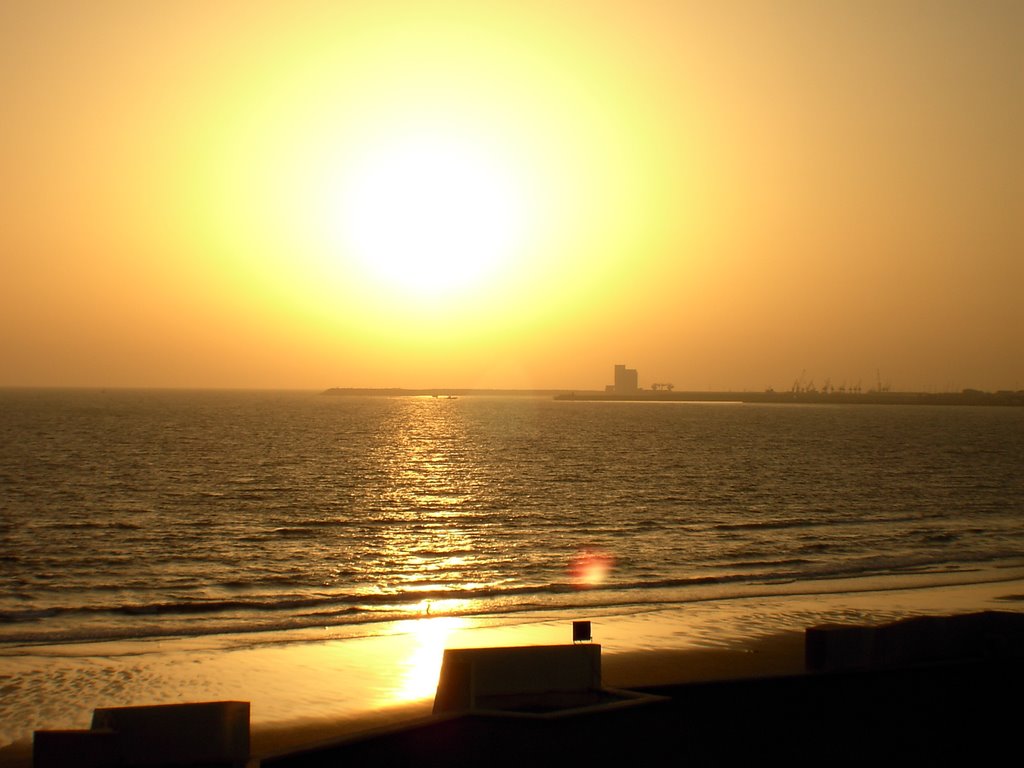 Coucher de soleil Plage d Agadir by zrouf