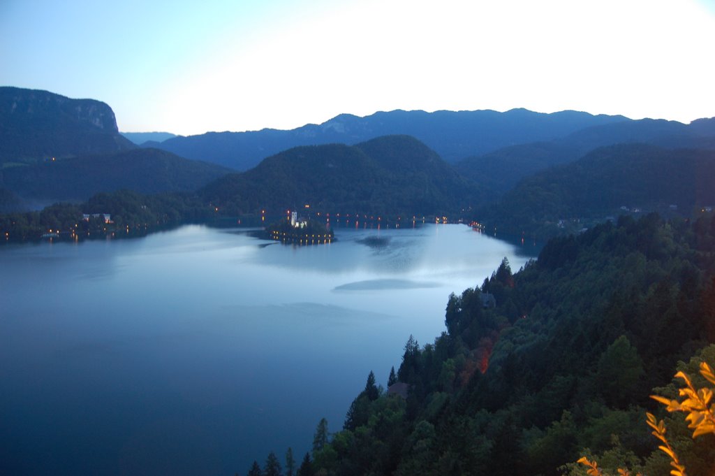 Bled Evening from the Castle by David J. Hill