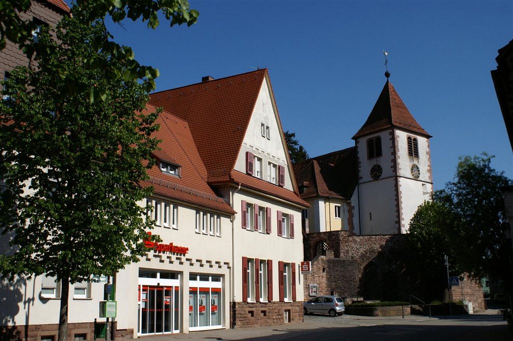 Sparkasse + Andreaskirche by Augenstein