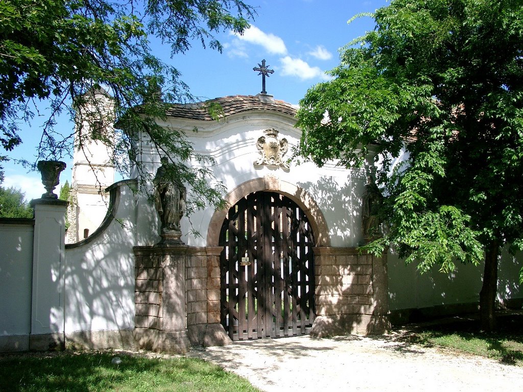 Kamaldouli Monastery baroque syled gate at Majkpuszta by tuffatore