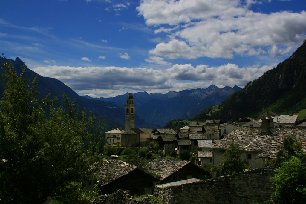 Clouds over Soglio (Bregaglia) by Manuel Hulliger